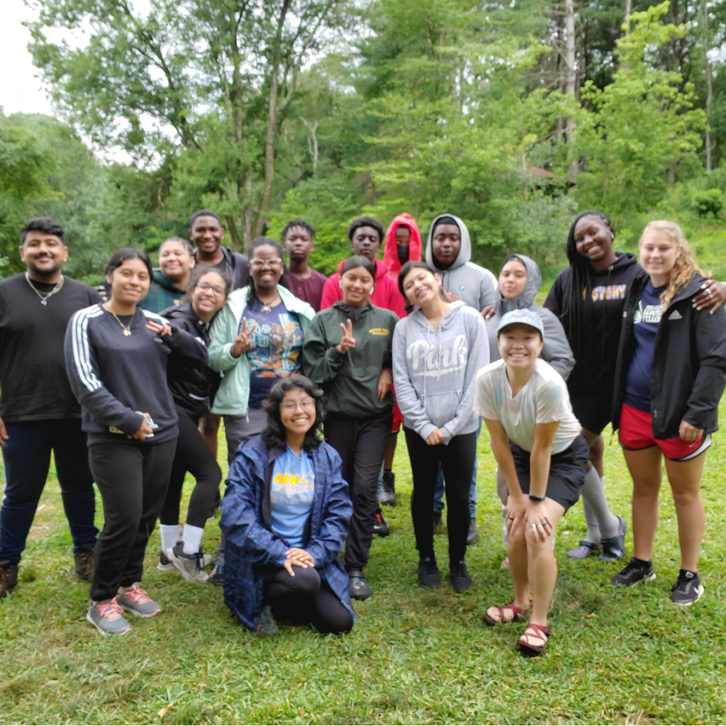 Group of Delaware Nature Society staff and volunteers gathered outdoors.
